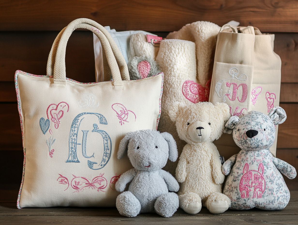 7. Embroidered Baby Gifts